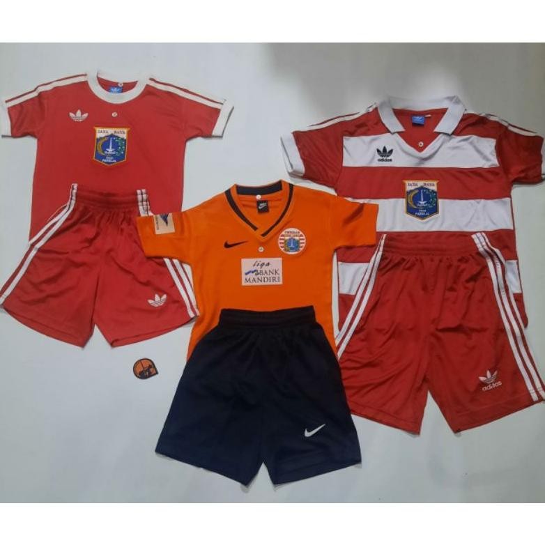 Promo Jersey Retro Anak Persija 1979,1985,2001 + Celana | Jersey Persija setelan | Great Orange