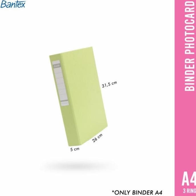 

New Bantex Ring Binder A4 3 Ring 8322P Binder Photo Card Odner A4 Bantex