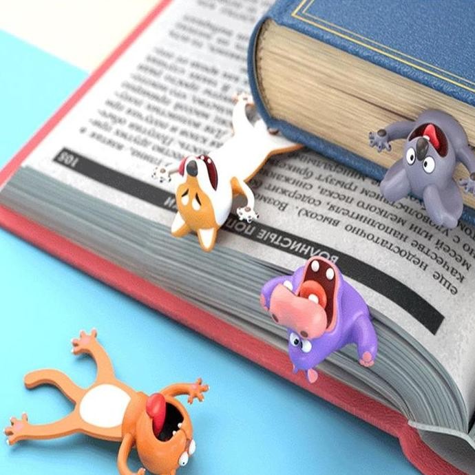 

New Penanda buku Kartun 3D pembatas buku unik imut animals bookmark