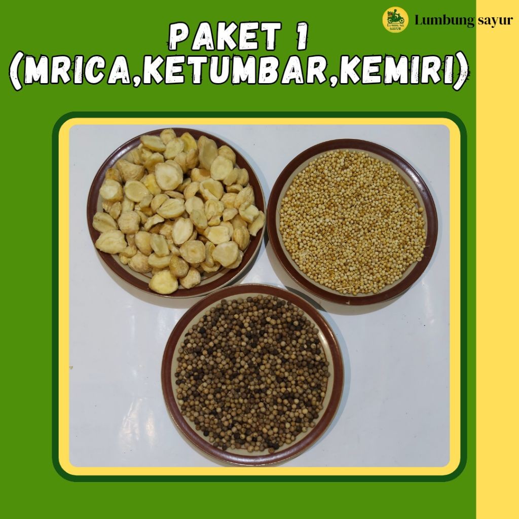 

Paket Bumbu Dapur Komplit – Kemiri, Merica, & Ketumbar | Bumbu Segar & Berkualitas
