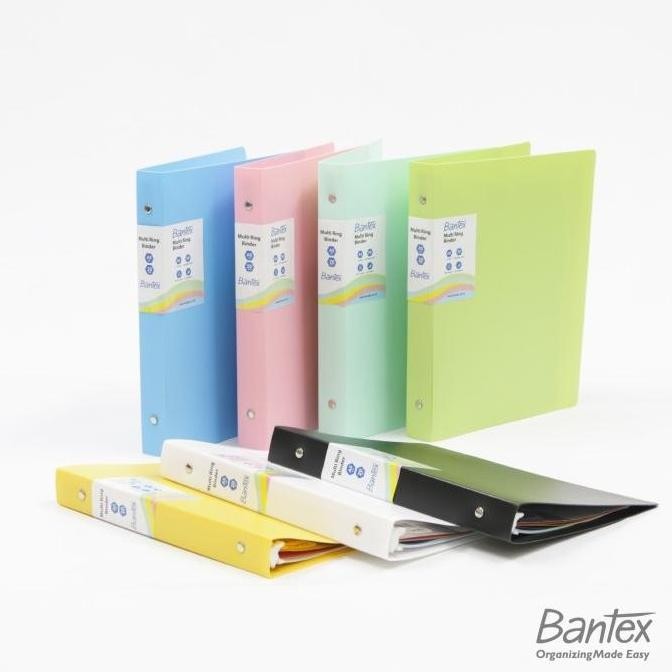 

New Bantex Binder Polos Trendy A5 20 Ring Musky Pink