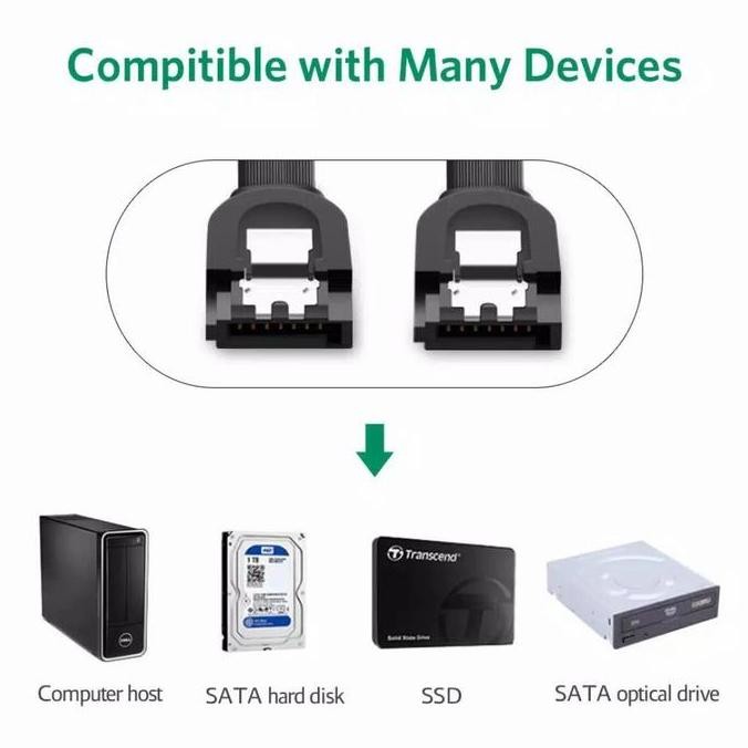Ugreen Kabel Sata 3.0 HDD SSD up to 6Gbps Ugreen Kabel Sata 3 Original murah