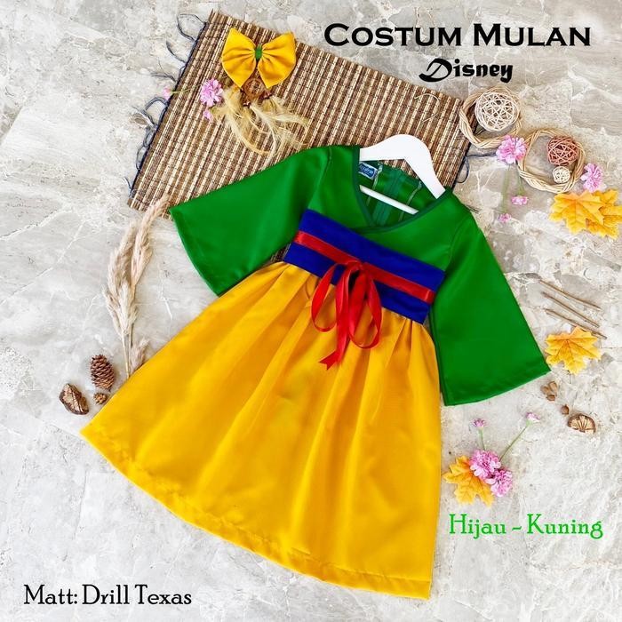 Ac Kostum Hua Mulan / Mulan Disney Costume / Disney / Baju Anak / Kostum Anak / Baju Anak Murah / Bi