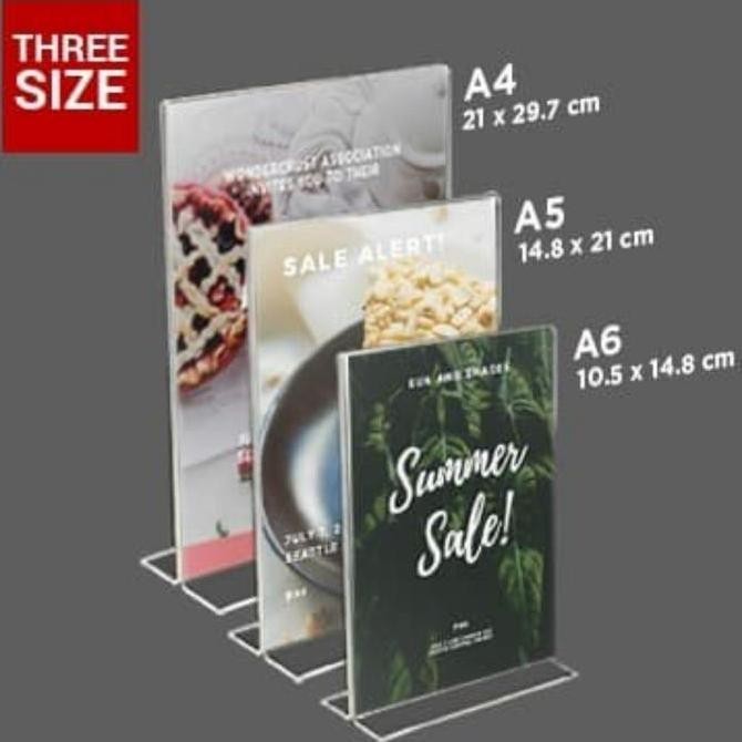 

New Acrylic tent card A5/Akrilik pop