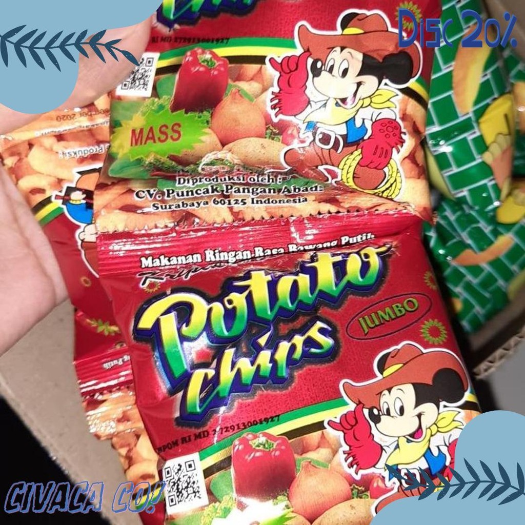 

(1 Dus) Potato Chips/Golden Chips 1 Dus 6 Renceng Terlaris! Produk Ini Banyak Dicari