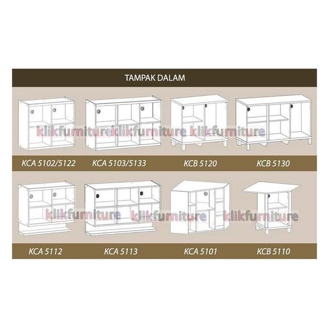 Kca 5113 Sucitra Kitchen Set Atas 3 Pintu