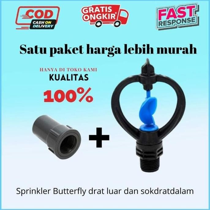 [Expert] Sprinkler Pertanian Springkle Sprinkler Taman Sistem Irigasi Sprinkler Butterfly kebun Drat