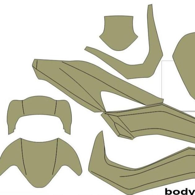 Stiker NMAX NEW decal setiker NMAX NEW stiker motor MOTIF STANDAR D-G3-061