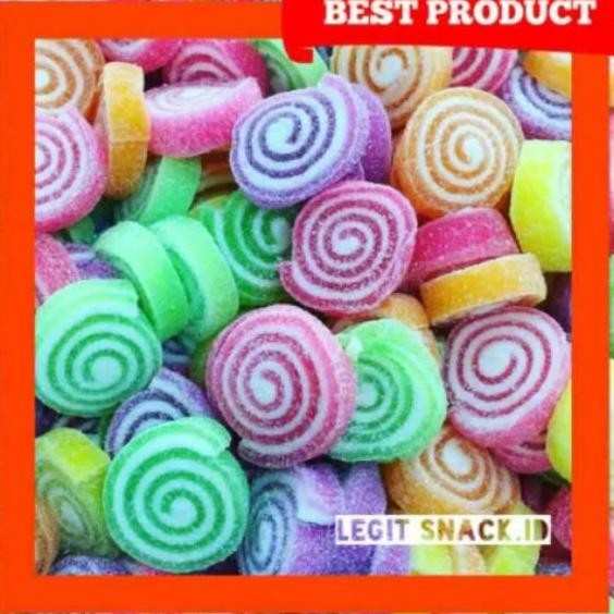 

Permen Jeli Thailand Fruit Jelly Roll Candy Jelly Rol Lingkaran Circle 250 Gram Cemilan Food