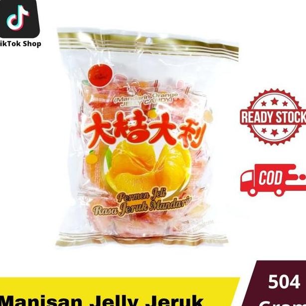 

Permen Jelly Rasa Jeruk Mandarin Chen Liang Ji Isi 28Pcs 504Gr