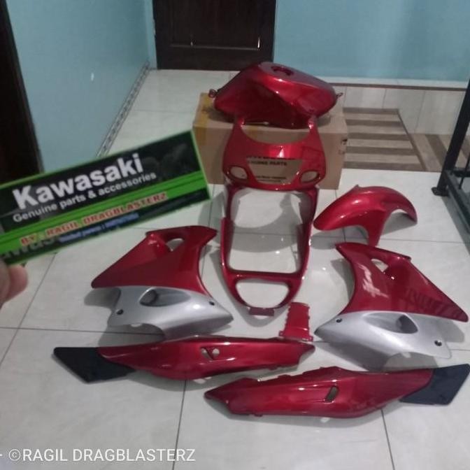Full cover body set fairing ninja rr old merah maron orinal Kawasaki