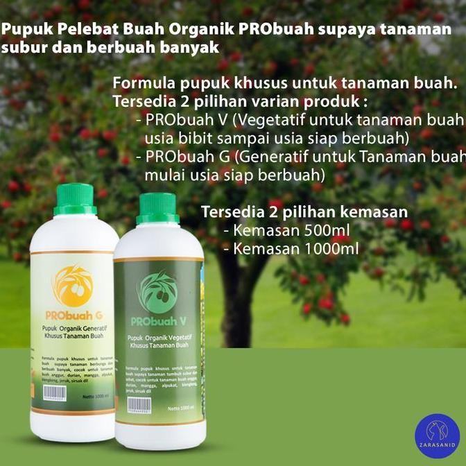 TERBARU - Pupuk Pelebat Buah Organik PRObuah supaya tanaman subur dan berbuah banyak Cocok Untuk Alp