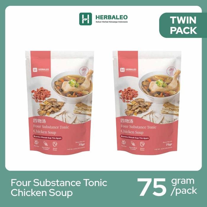 

Twinpack- Herbaleo Four Substance Tonic Chicken Soup -Gratisongkir