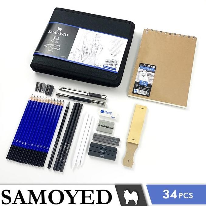 

Terbaru Set Alat Gambar Pensil Sketsa Samoyed DRSK-P34 - Drawing Sketch Kit Lengkap