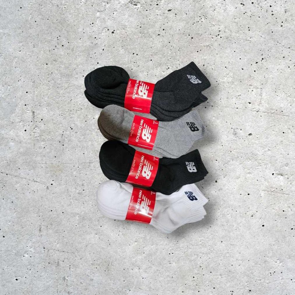 (Terbaru) Kaos Kaki Pendek New Balance Original Pria Wanita Kaos Kaki Cowok Cewek Quarter Cutting Ca