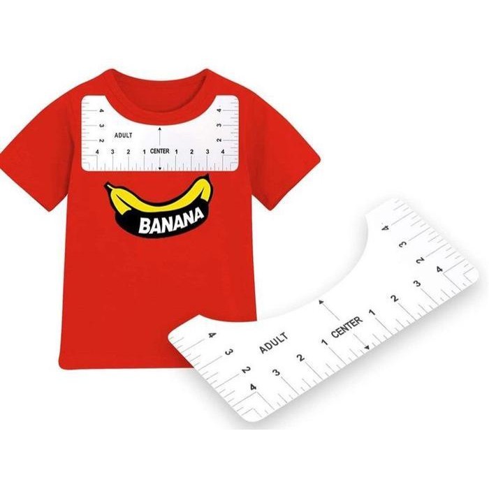 

1 Set Isi 4 Penggaris Pola Krah Kaos/ Penggaris Kaos Untuk Sablon Round Neck/T-ShirtRuler