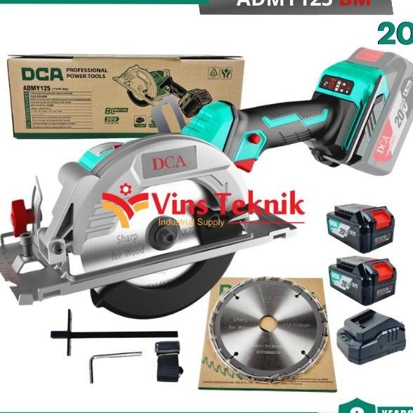 Mesin Gergaji Kayu Sirkel Cordless Brushless Circular Saw 5 125Mm 20V Dca Admy125Bm Admy125 Bm