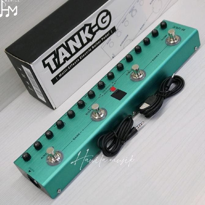 Portable Efek Gitar M-Vave Tank G Multi Effect Mvave Tank G Processsor Original