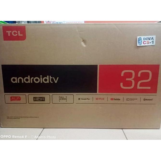 TCL 32Inch 32A5 Android Smart TV Dolby DTS HDR Slim Bandung Antapani