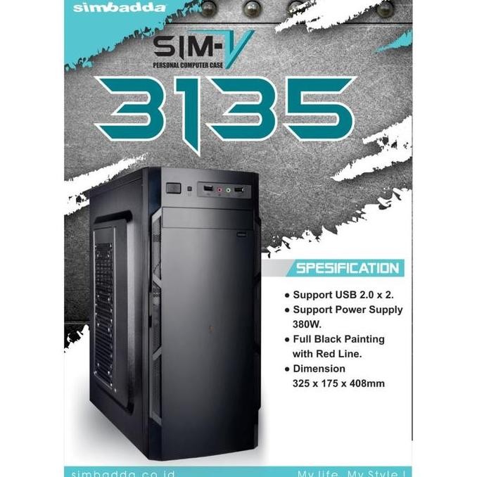 TERBARU - Casing PC Simbadda Simbada V3135 Simbadda Sim V 3135