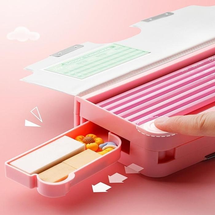 

WSS JAVA K001PLUS Kotak Pensil Multifungsi Motif Kartun Untuk Laki Laki Perempuan / Kotak Pensil Serbaguna Anak Sekolah TK SD / Tempat Pensil Anak Stationery