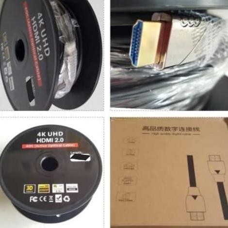TERMURAH - Kabel HDMI Fiber Optic 100m / Hdmi Cable Optik 100 meter