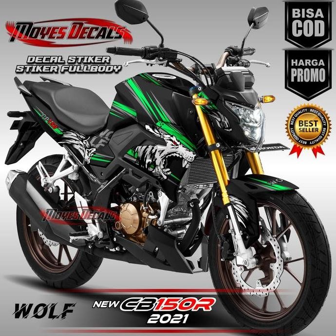Ea Decal Stiker Variasi Motor New CB 150R Fullbody Motif Wolf Racing Motorcycle