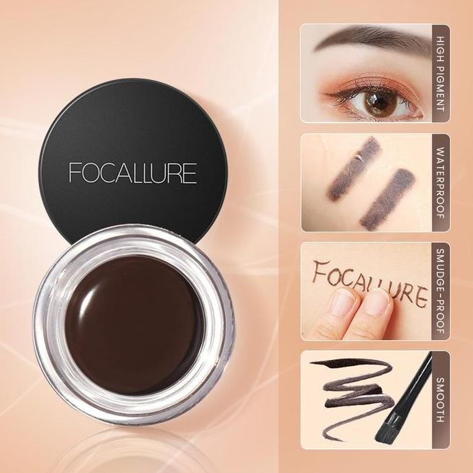 TERMURAH - FOCALLURE Eyebrow Cream Gel Waterproof FA 2 FA2 BPOM