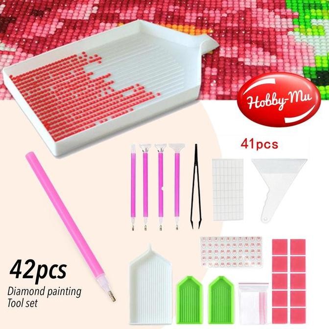 

TERBARU - Diamond Painting Tools Set Tweezer Drill Pen Rhinestone Picture tools