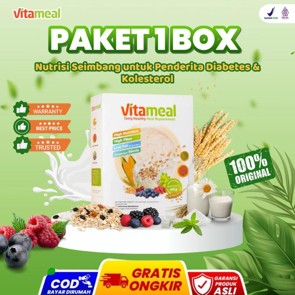 

(Terbaru) VITAMEAL Sereal Untuk Diabetes Multigrain Ampuh Turunkan Gula Darah Tinggi Mengatasi Diabetes dan Kolesterol 100% Alami Tanpa Efek SAMPING (Terlaris)