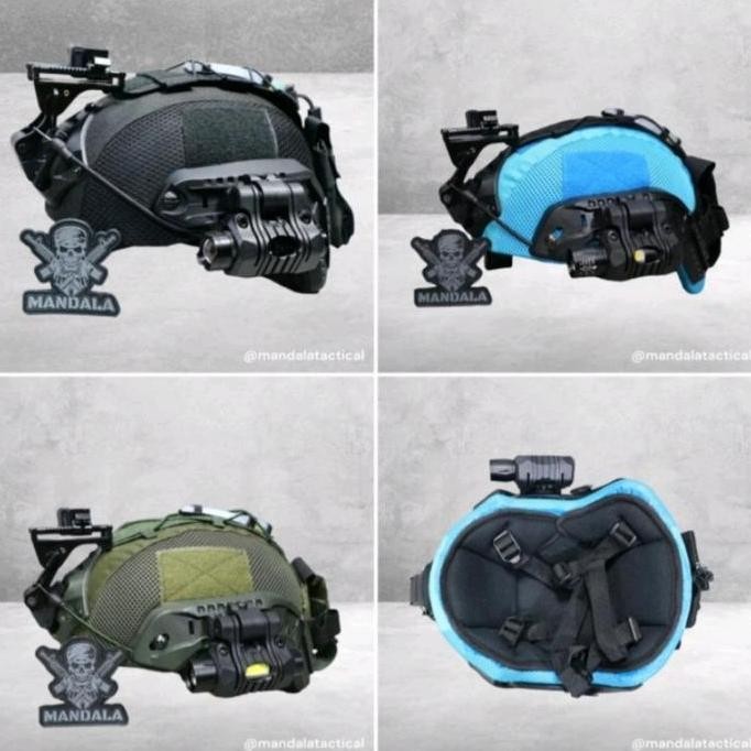 Helem Kevlar Level Iiia / Helm Tactical / Helmet Tactical Full Gearset