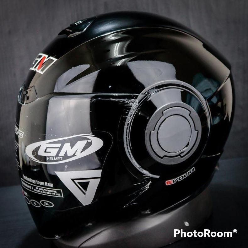 Helm Gm Evoq Terbaru Helm Gm Evouq Black Dop