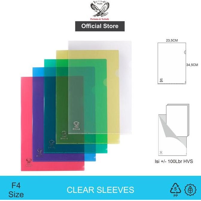 

Original Map Plastik Bening Clear Sleeves FC E201 L 12 pcs/pack