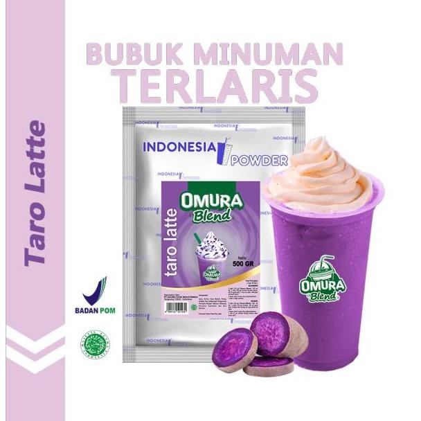 

Baru Omura Bubuk Minuman Taro Latte 500Gr - Serbuk Rasa Talas Creamy Kekinian