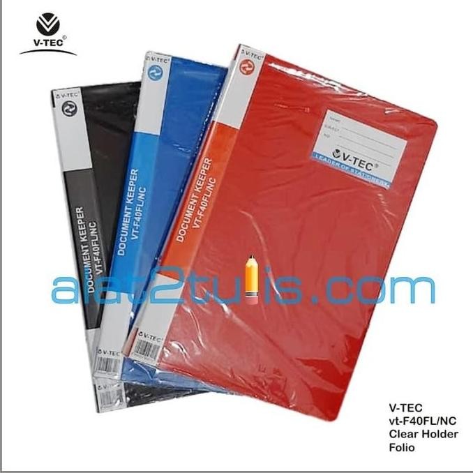 

Original Map Clear Holder 40 Pockets V-Tec Folder Warna Warni