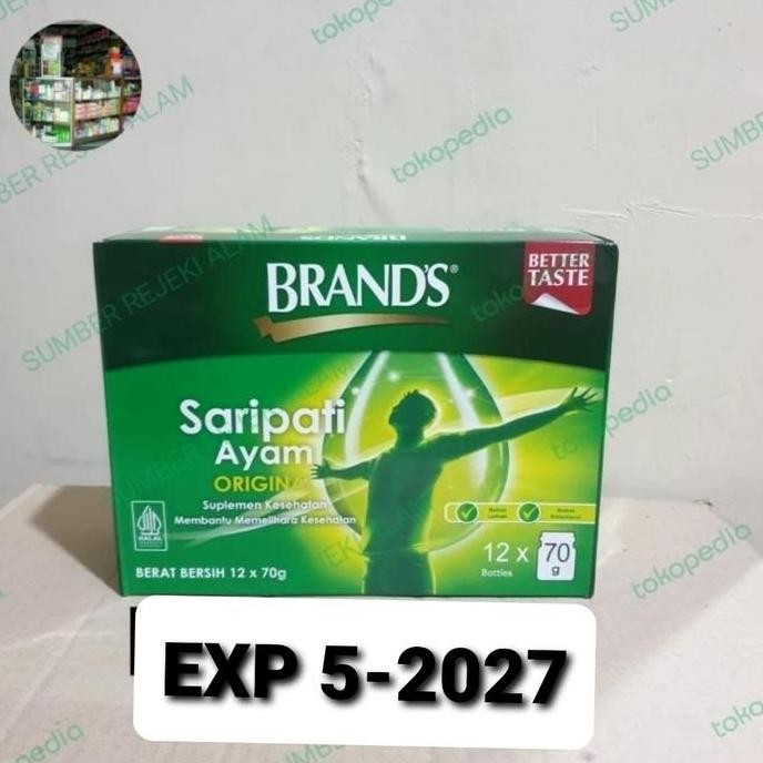 BRANDS SARI PATI AYAM / BRANDS ESSENCE OF CHICKEN 12 BOTOL