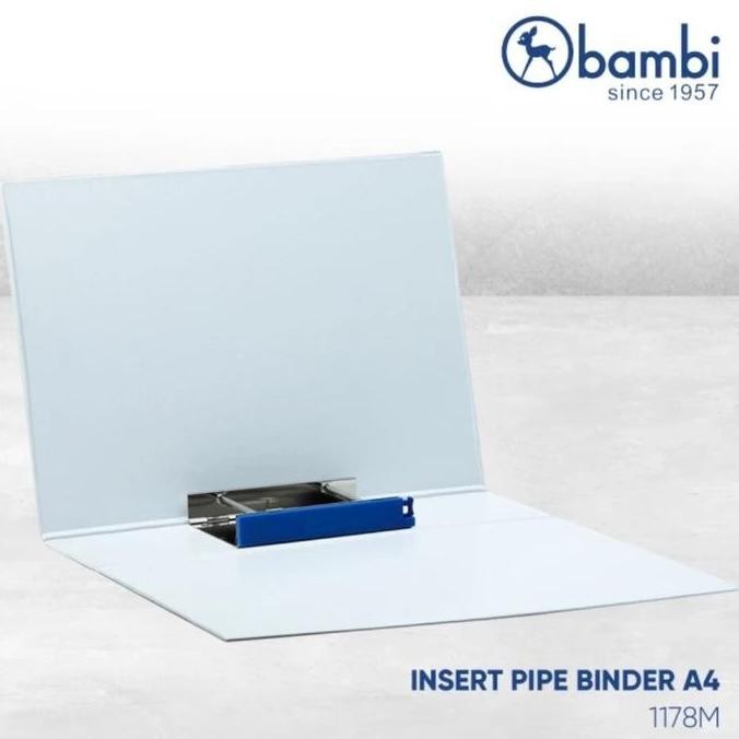 

Ordner Bambi A4 80Mm Insert Pipe Binder 1178M Putih Per 1 Pcs