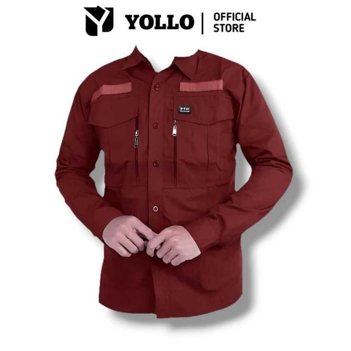 Kemeja W-Tac Series Lengan Panjang Bahan Original Premium Ripstop Tr Pria Wanita Seragam Formal Kant