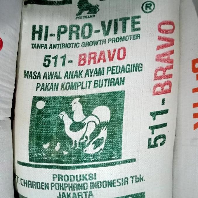 Voer Ayam 511 Voer Pakan Ayam Hi Pro Vite 511 Charoen paket 10 kg JNE