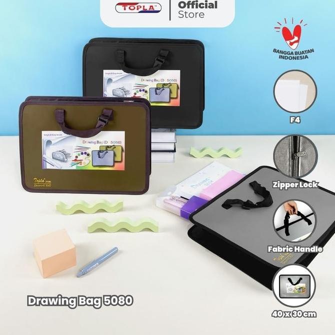 

Original Topla Map Resleting Dokumen Bag 5080 Tas Dokumen Berkas Kantor Anti Air Multifungsi Silver