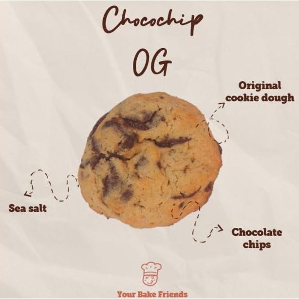 

6 Pcs Soft Cookies YourBakeFriends - Chocochip OG Cookies
