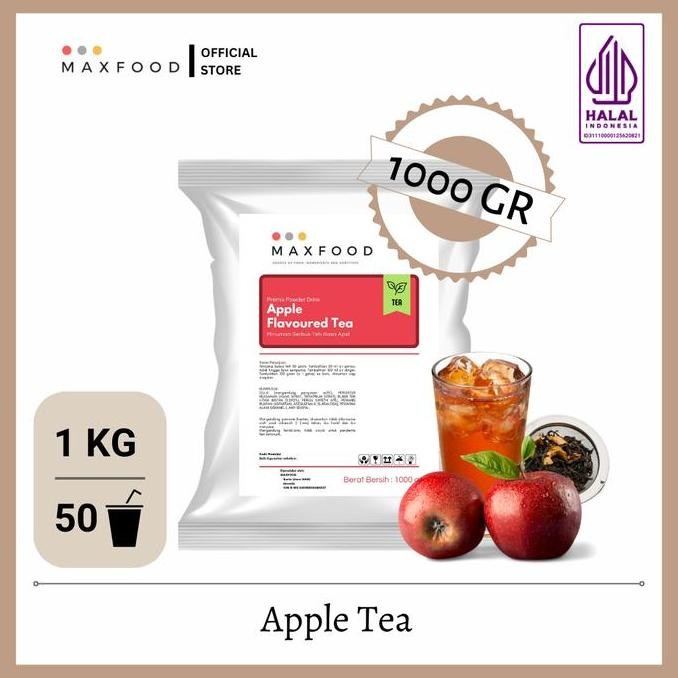 

Baru Maxfood Apple Tea Powder Drink 1 Kg Bubuk Minuman Teh Rasa Apel + Gula