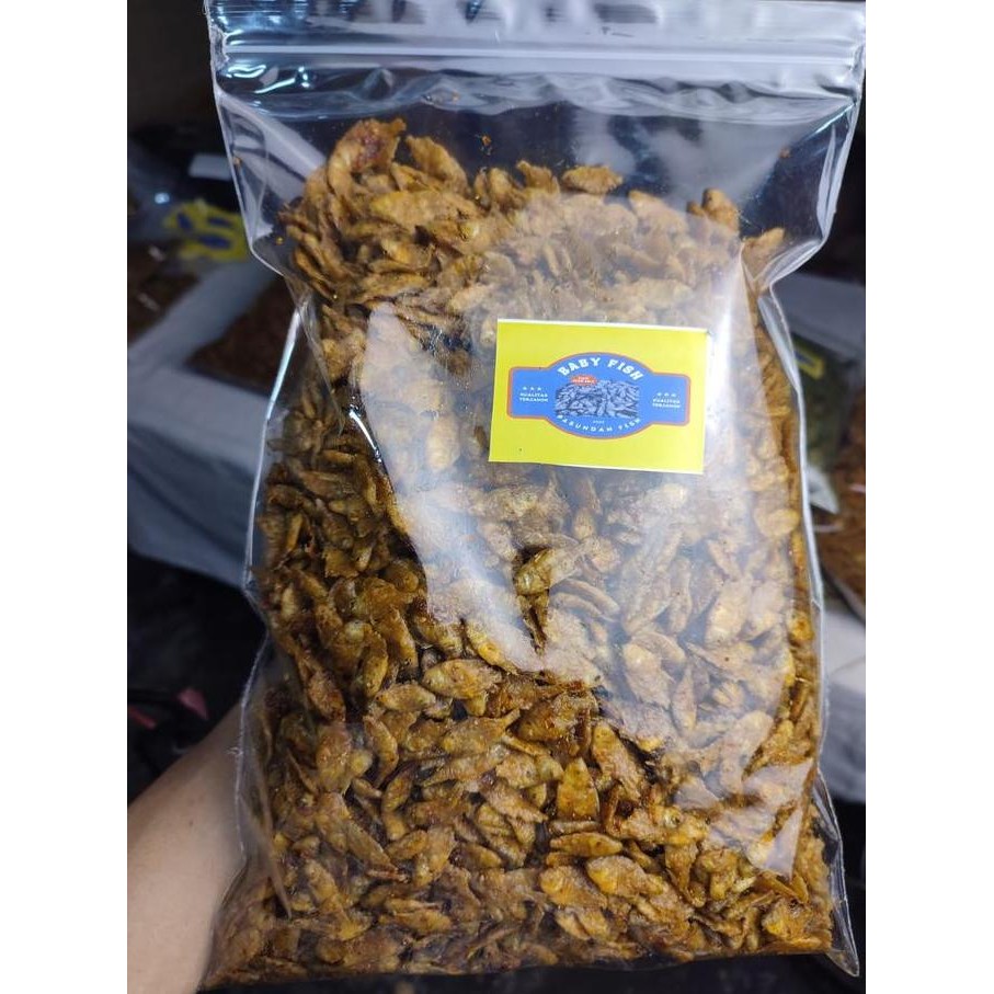 

Baby fish crispy 1kg rasa seblak pedas Camilan Food Kering Snack