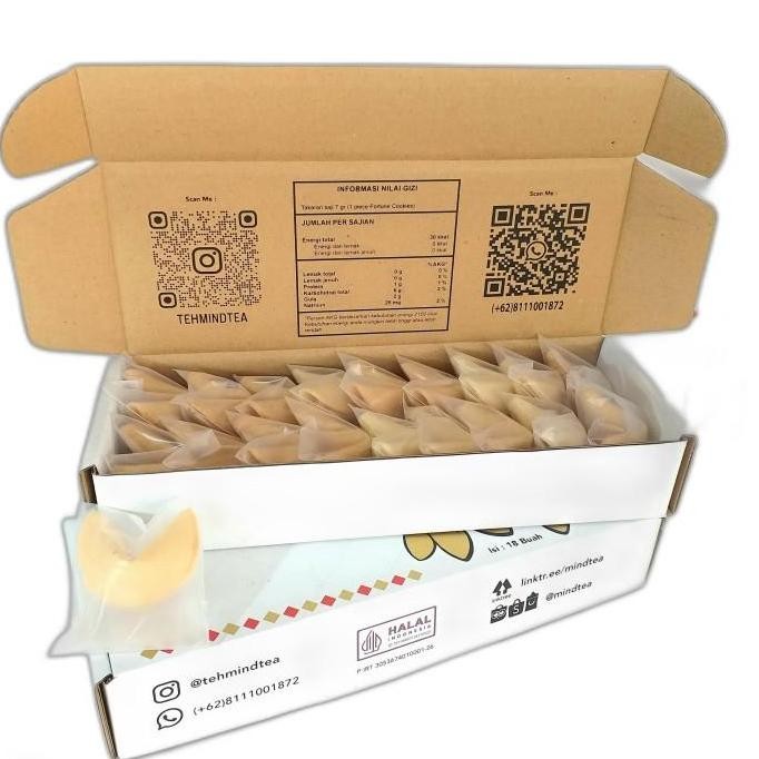 

Fortune Cookies Box Original Custom text (Text dapat diorder)