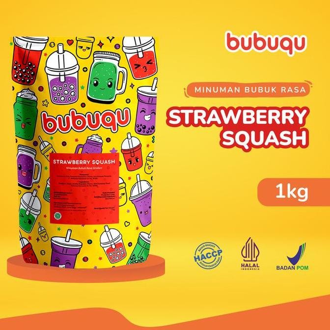 

Baru Bubuqu Strawberry Powder Drink 1Kg - Bubuk Minuman Stroberi Premium