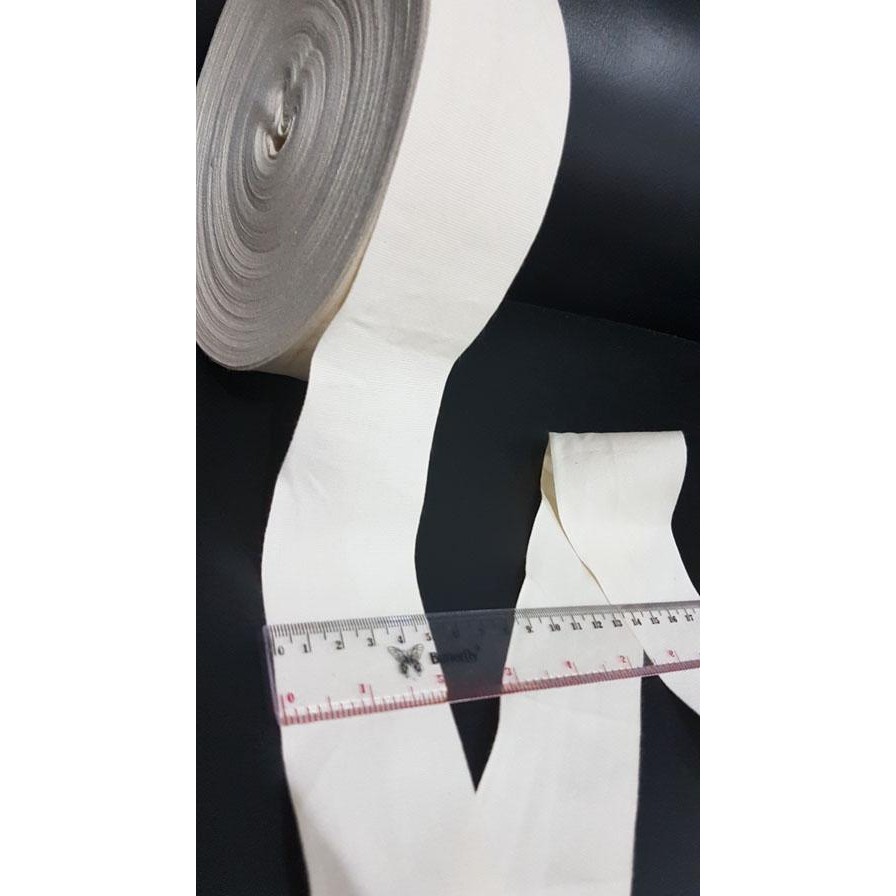 

Label Katun Polos / Pita Katun Polos / Webbing Tape Katun 5 Cm Original Dan Terpercaya
