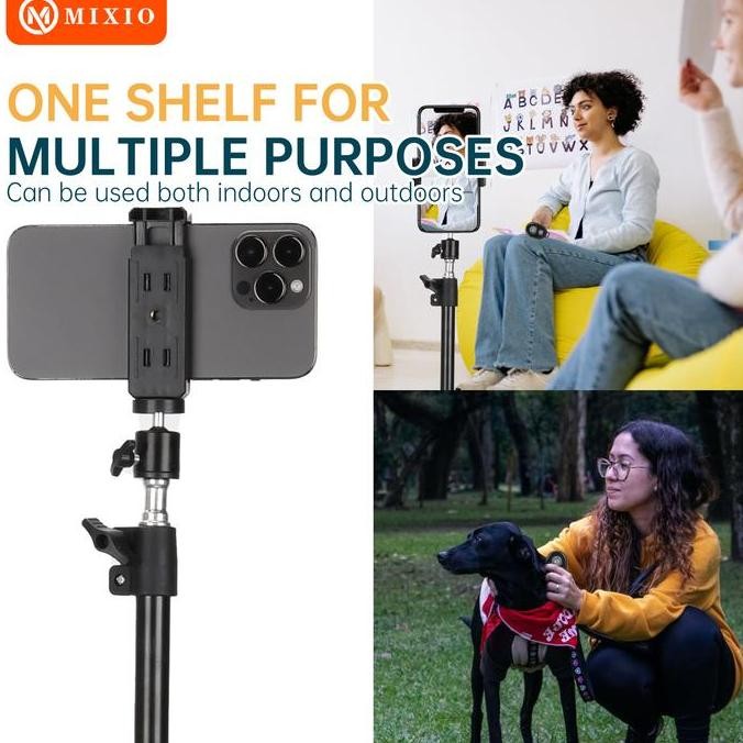 MIXIO 3521 PAKET KOMPLIT TRIPOD 2M +REMOT BLUETOOTH +BALL HEAD+ BAG