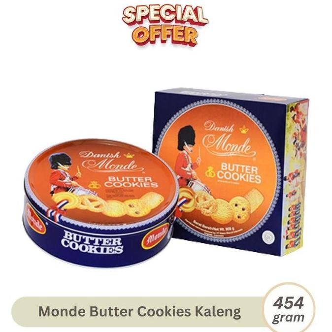 

MONDE BUTTER COOKIES 454GRAM BISCUIT KEMASAN KALENG KUKIS MENTEGA