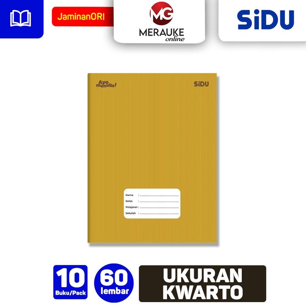 

Siap Kirim Buku Tulis SIDU Kraft 60 Lembar - 1 Pack Isi 10 Buku Murah