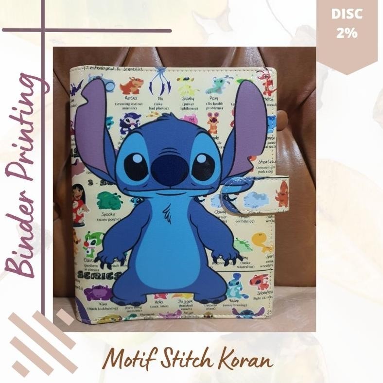 

Siap Kirim Binder Motif Stitch Kulit Sintetis Ukuran A5 20 Ring B5 26 Ring